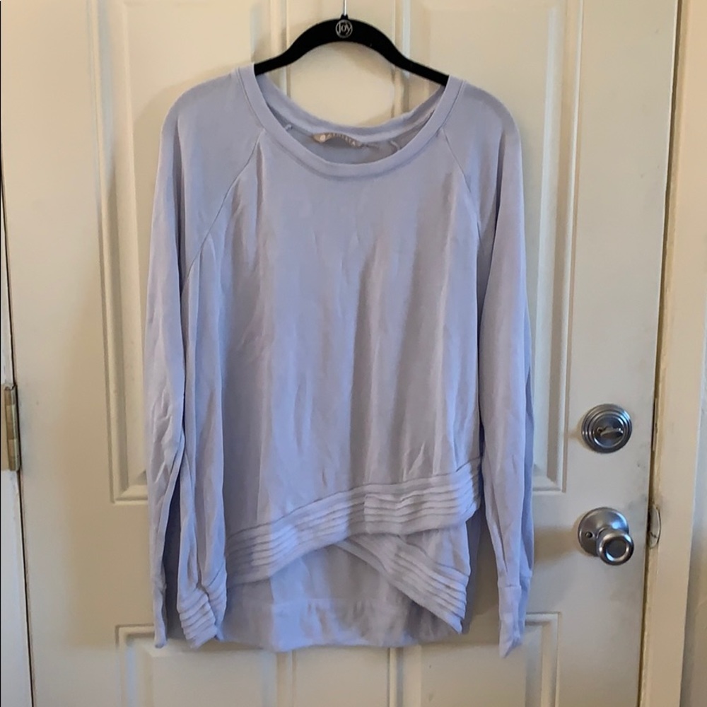 Athleta long sleeve light blue top